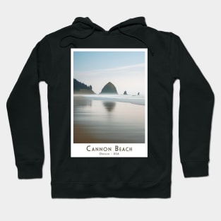 Vintage Retro Travel Cannon Beach - Oregon Hoodie